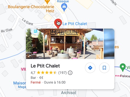 PTITCHALET GOOGLEMAP